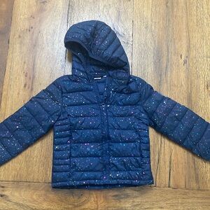 Gap kids navy foil puffer